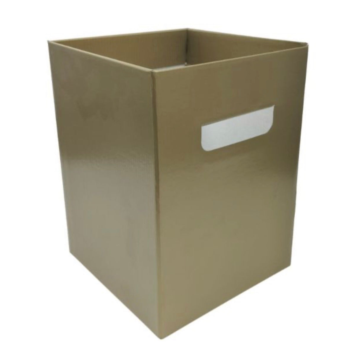 Flower Box With Handles Gold x 10pcs 24.5cm