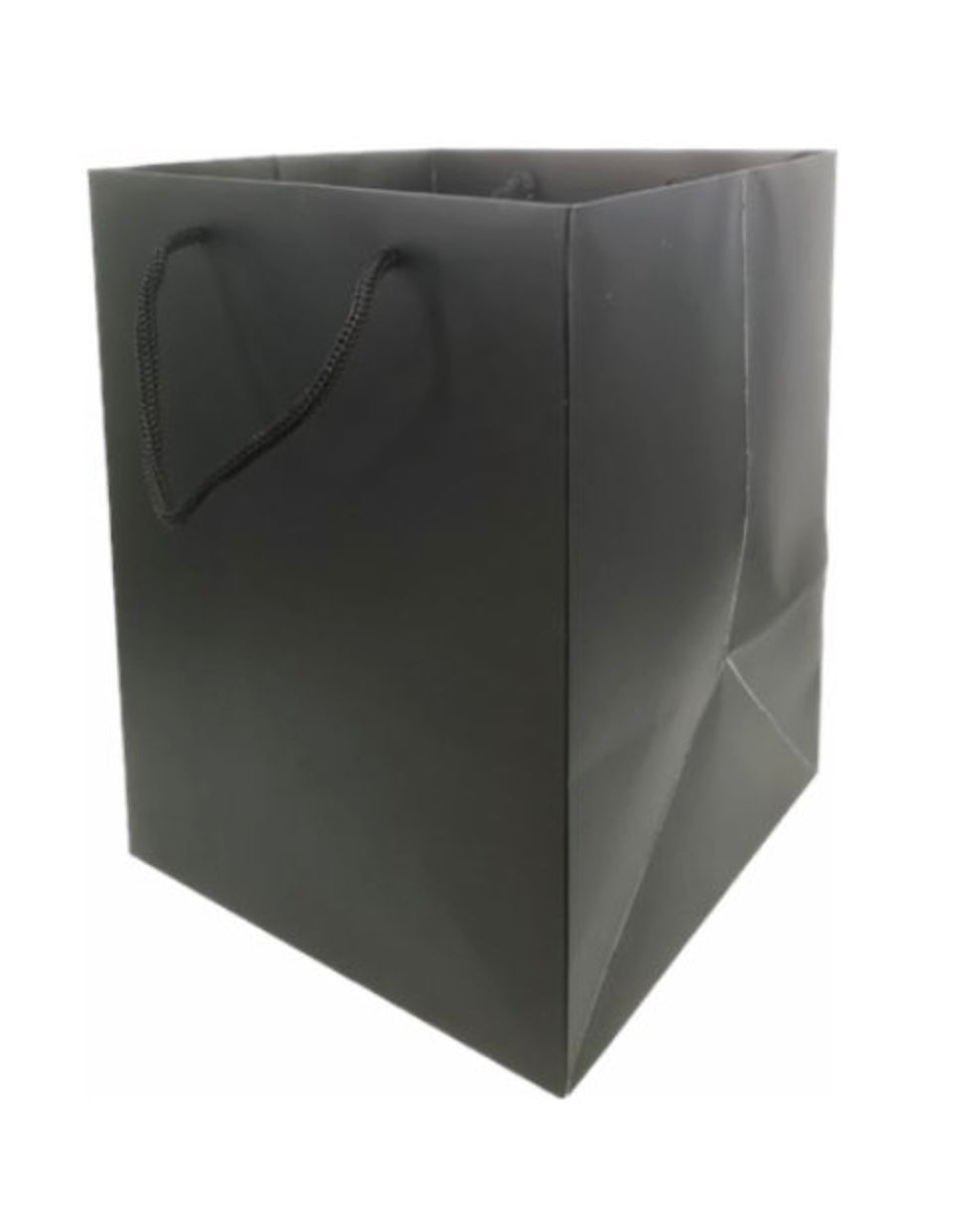 FLOWER BAG 190x190x250mm X 10pcs Black
