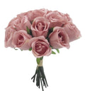 30cm LARGE ROSEBUD BUNDLE (18 STEMS) VINTAGE PINK