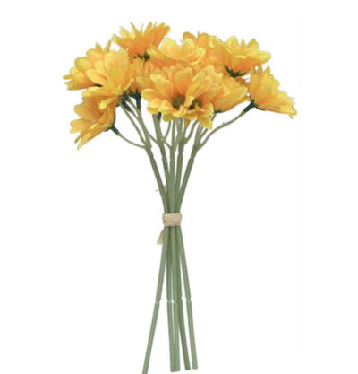 30cm MINI GERBERA BUNDLE YELLOW