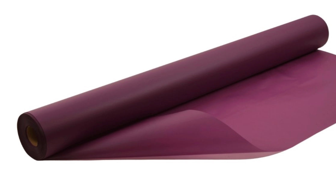 Frosted Florist Cellophane Wrap 80cmx80m- 50 micron bouquet wrapping film Purple