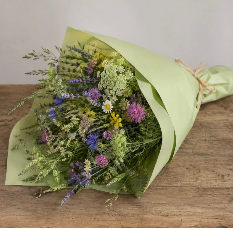 Frosted Florist Cellophane Wrap 80cmx80m- 50 micron bouquet wrapping film Sage Green